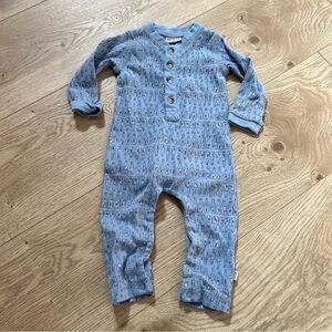 Wheat organic cotton message in a bottle 3 months outfit